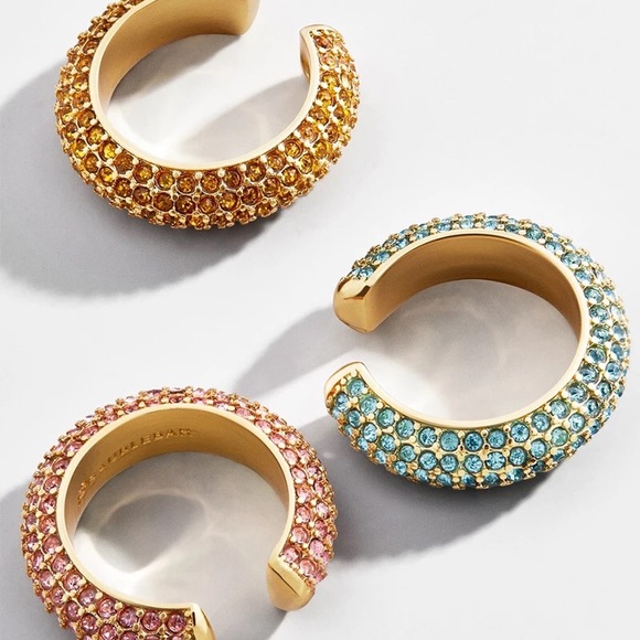 Chic Simplicity Stackable Rhinestone Ear Cuffs - Picture 5 of 6